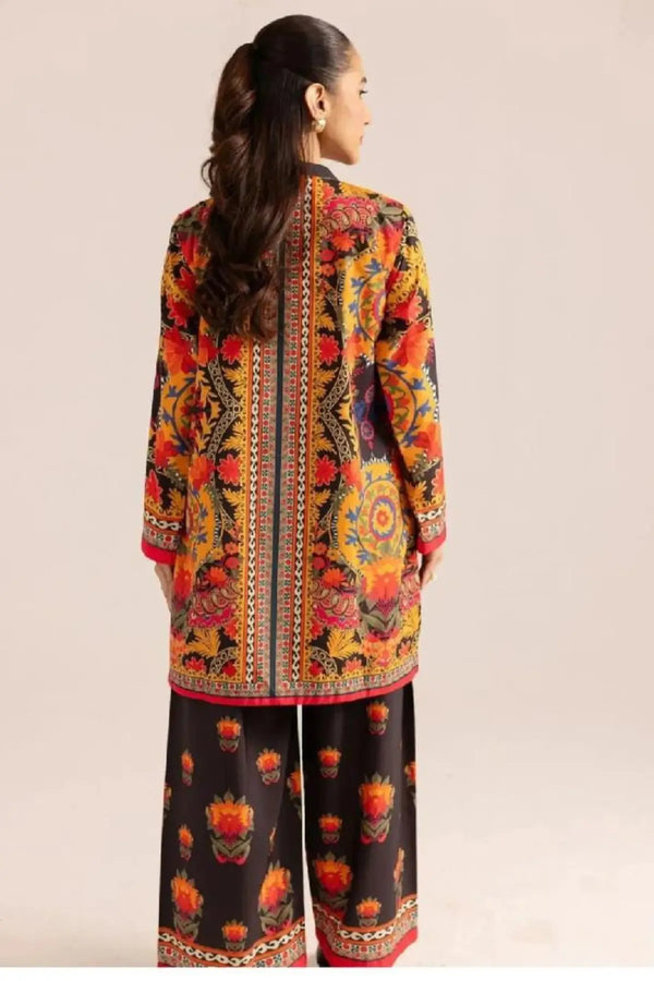 DORIA LAWN  PRINTED SHIRT WITH DECENT PRINTED PLAZO
