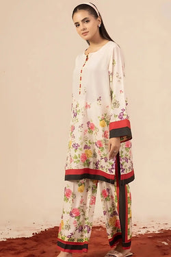 Spring Blossom – 2-Piece Floral Lawn Suit