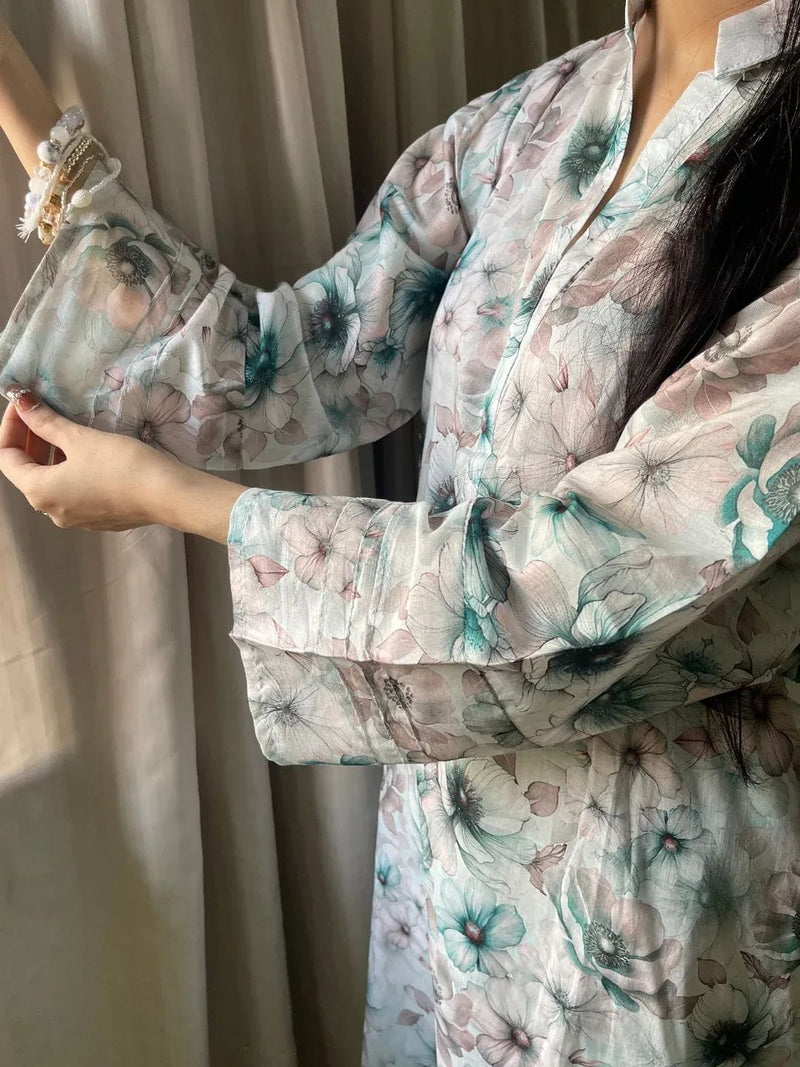 2 PC LONG LENGTH EDITION CLASSIC LAWN- WITH FLORAL ELEGANT PRINTS