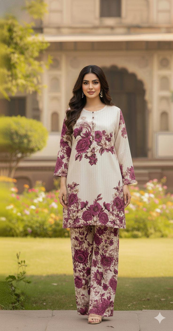 PURE BANADORA LAWN COTTON PREMIUM QUALITY PRINTED 2pC CORDSETS   *SAME PRINTED MATCHING  FULL SIZE PLAZO