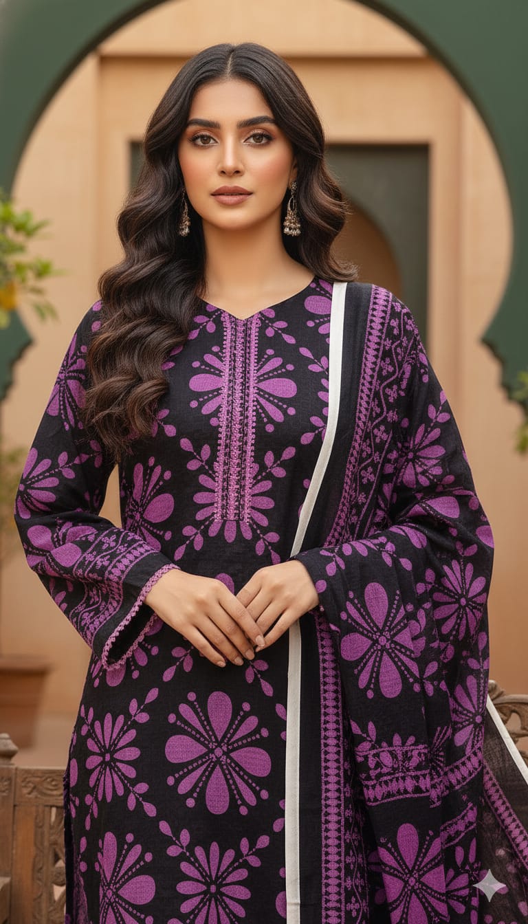 Happy winter Sale on 3 PC Alkaram Khaddar